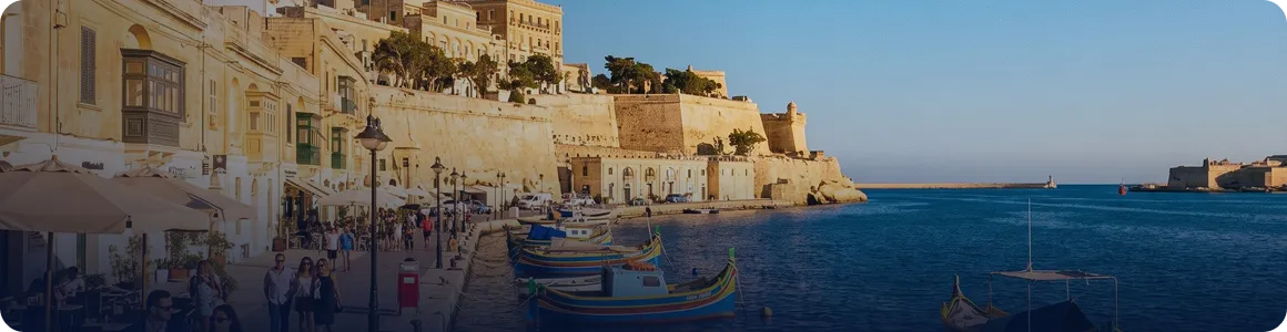 Around 300 sunny days a year in Malta